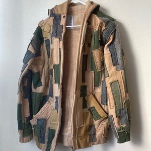 Atypic hoodie tan /grey /green